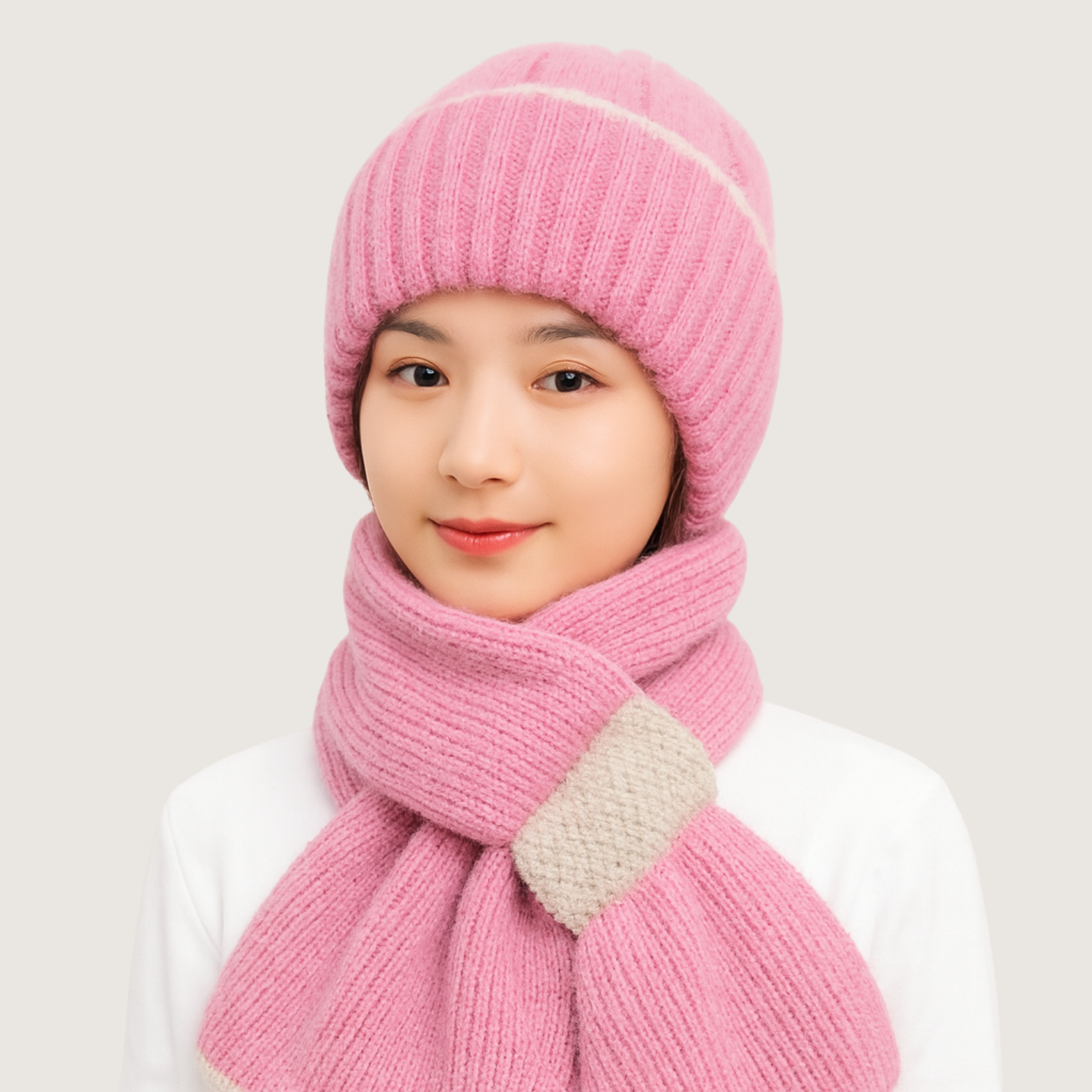 Le Bonnet Écharpe Tout-en-Un