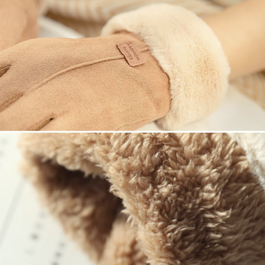 Gants d’hiver avec doublure polaire et doigts tactiles