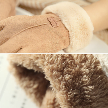 Gants d’hiver avec doublure polaire et doigts tactiles