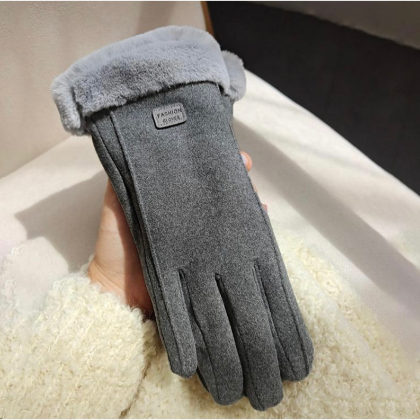 Gants d’hiver avec doublure polaire et doigts tactiles