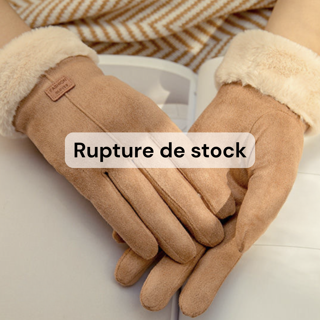 Gants d’hiver avec doublure polaire et doigts tactiles