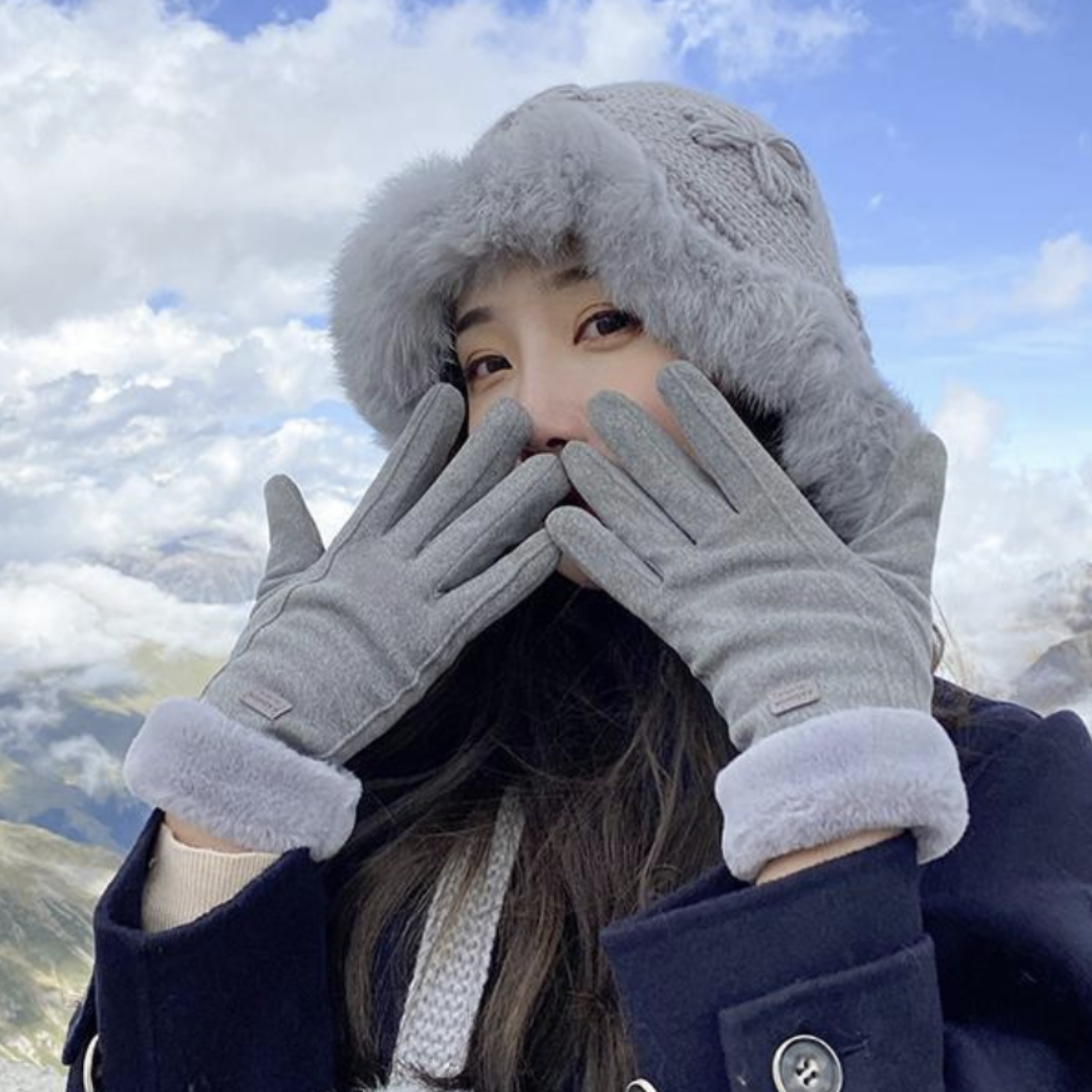 Gants d’hiver avec doublure polaire et doigts tactiles