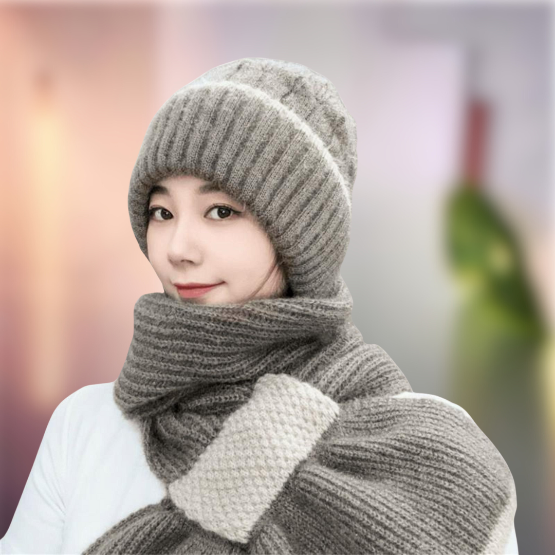 Le Bonnet Écharpe 2-en-1  - Nouvelle Collection 2025