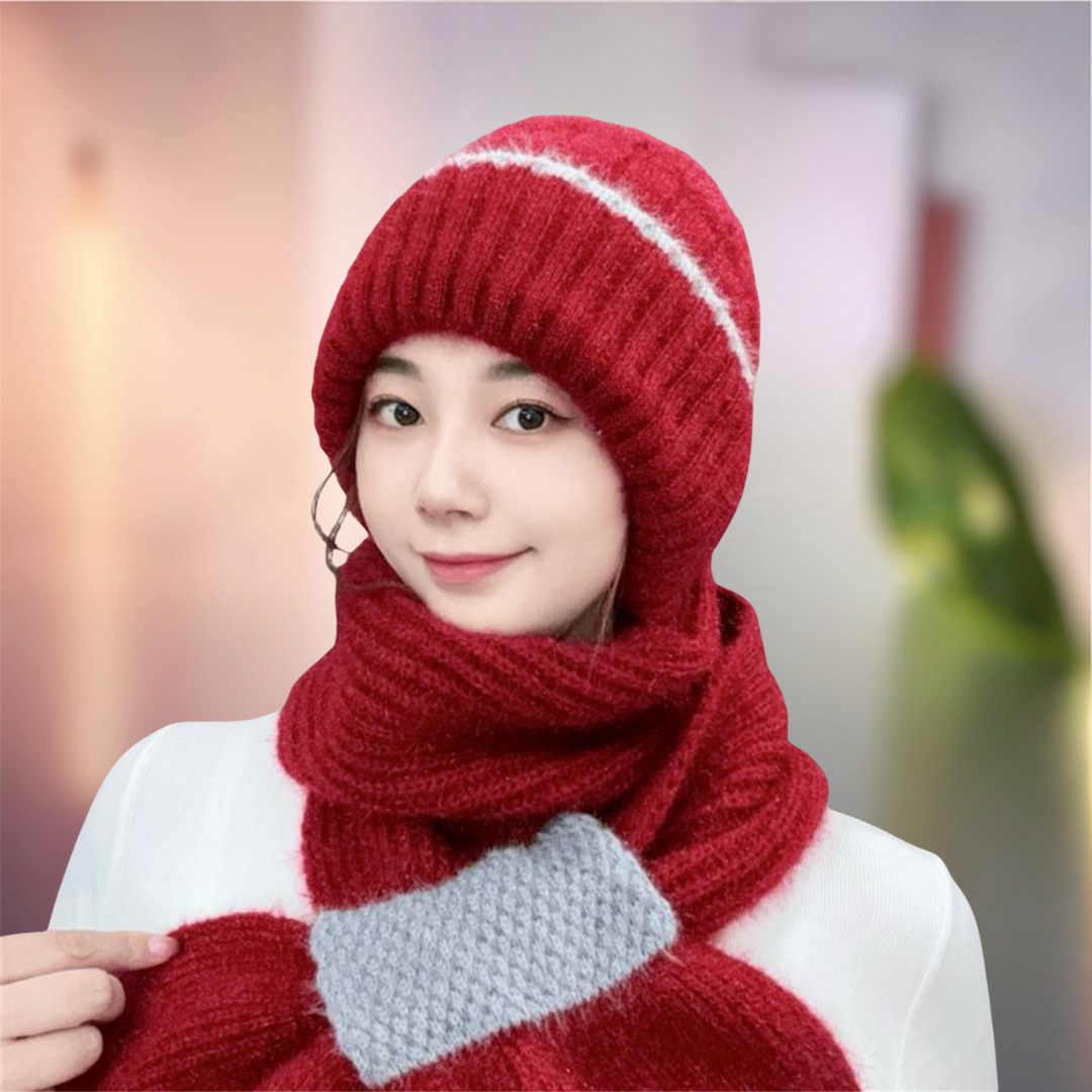 Le Bonnet Écharpe 2-en-1  - Nouvelle Collection 2025